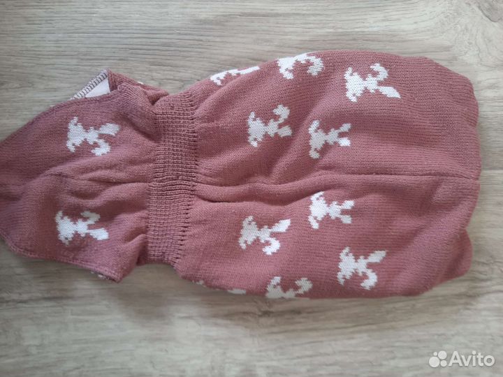 Шапка шлем для девочки 50-52