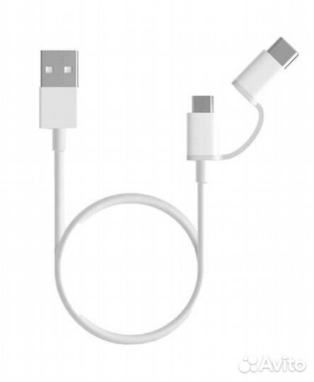 Кабель Xiaomi Mi 2-in-1 USB Cable microusb to Typ