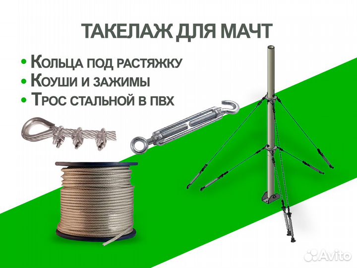 Мачта для антенны, кронштейны для антенн (Оптом)