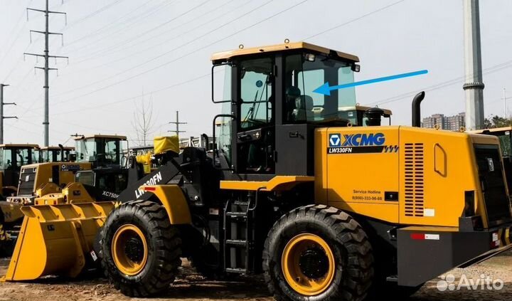 Стекло заднее на погрузчик xcmg LW 330 FN