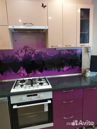 Скинали стеклянный фартук 2,5 м