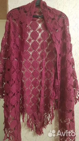 Вязаный платок шаль