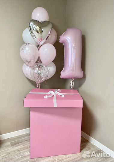 Коробка-сюрприз для шаров и подарков