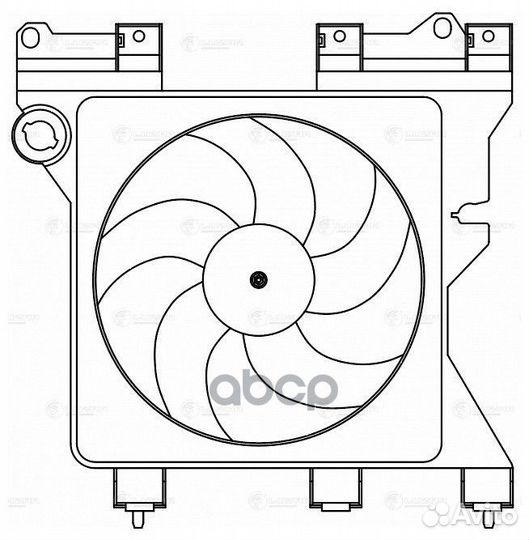 Э/вентилятор охл. для а/м Citroen Berlingo I (9