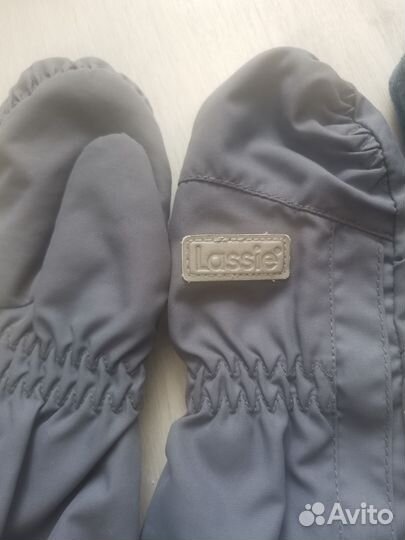 Шлем и варежки деми lassie