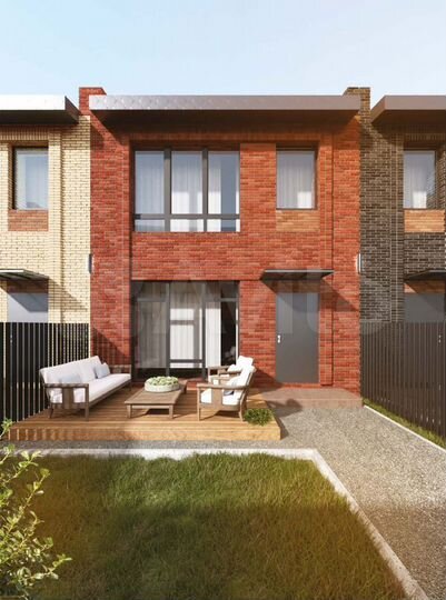 Таунхаус 90 м² на участке 1 сот.