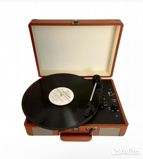 Виниловый проигрыватель, ретро чемоданчик