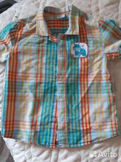 Рубашки детские kiabi 92/98 см/116см