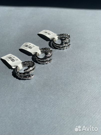 Кольцо в стиле bulgari serpenti змейка