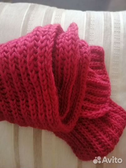 Комплект шапка и шарф новый женский