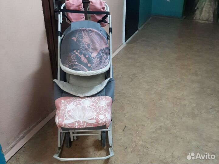 Детские санки коляска