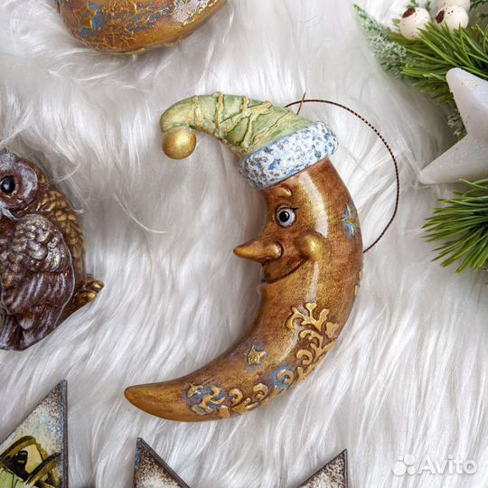 Новый набор ёлочных игрушек, винтажный стиль