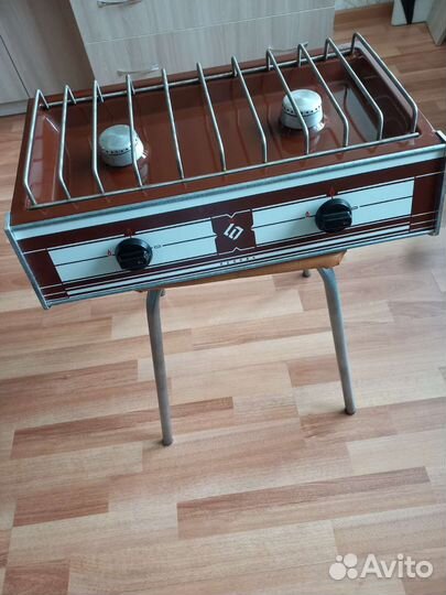 Настольная 2 х конфорочная газовая печь