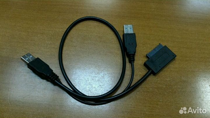 Кабель для подключения slim SATA привода к USB
