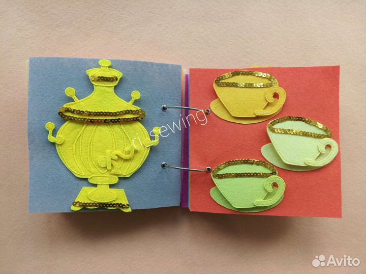 Книга для детей из фетра