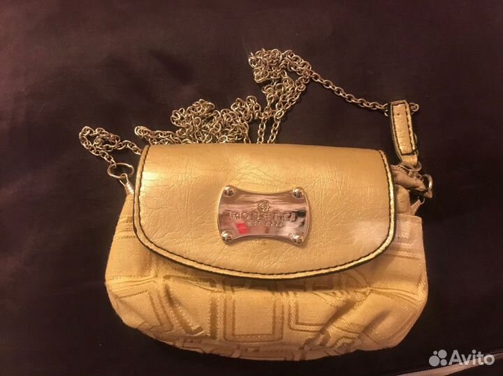 Мини сумочка золотистая