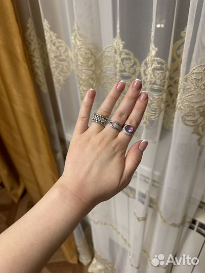 Кольцо Sunlight серебро