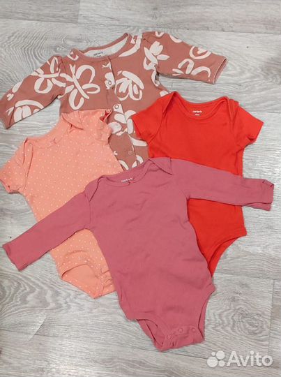 Carters 10 вещей для девочки пакетом 62-68 3-6