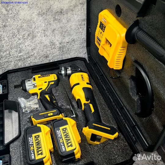 Набор DeWalt Болгарка ушм + Гайковерт (Арт.36225)