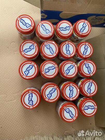 Мясные пюре детские агуша