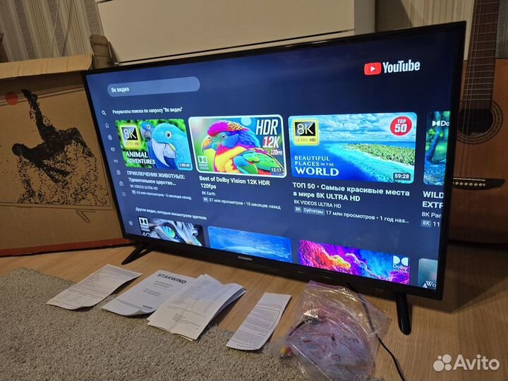 Телевизор SMART TV, 107см, 21года