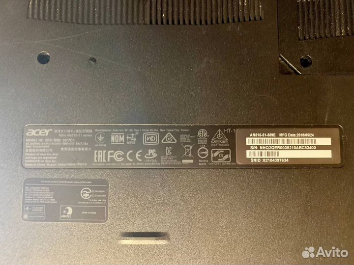 Ноутбук acer nitro 5