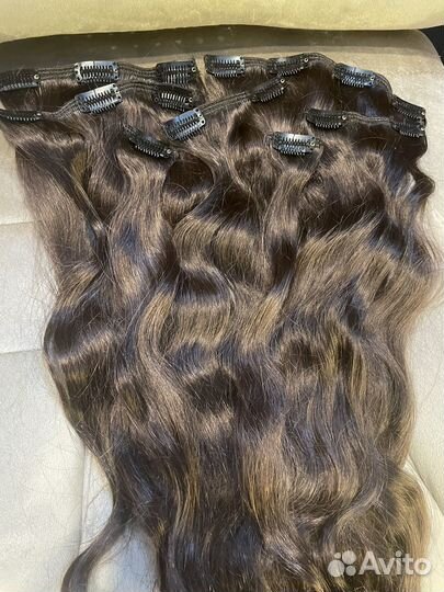 Волосы на заколках