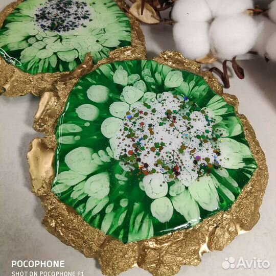 Подстаканники из эпоксидной смолы