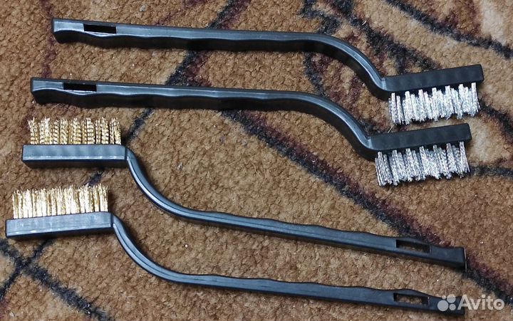 Проволочные щётки латунные + из нержавейки