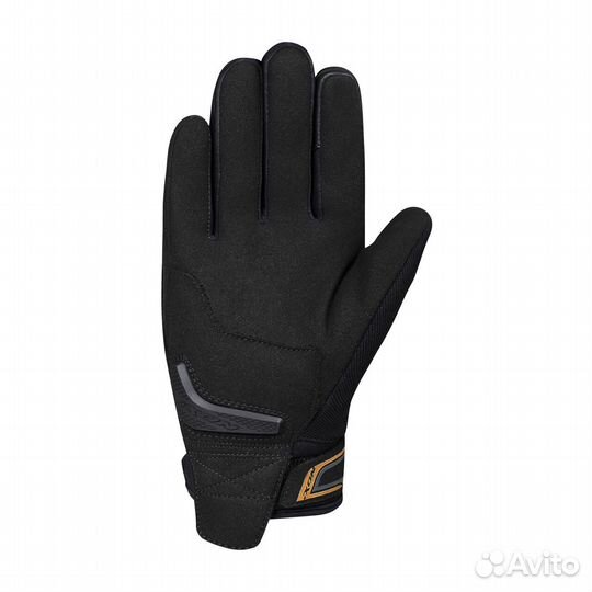 Motorradhandschuhe Ixon hurricane Schwarz-Gold Damen Gold, Schwarz