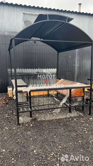 Мангал в стиле лофт