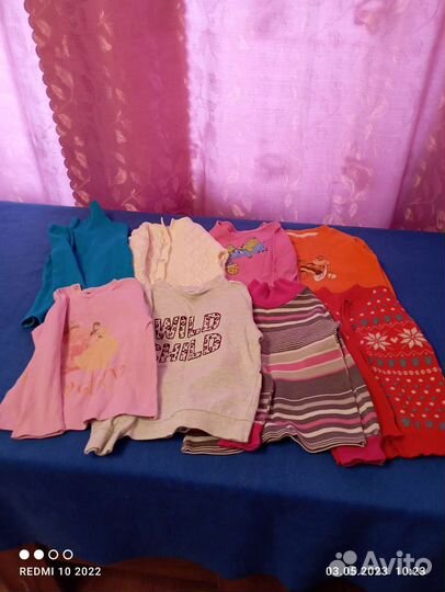 Детские вещи пакетом для девочки 110 116