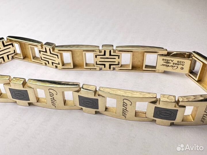 Мужской золотой браслет Cartier