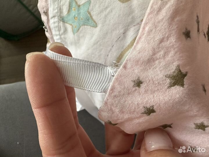 Бортики в детскую кроватку+косичка и плед