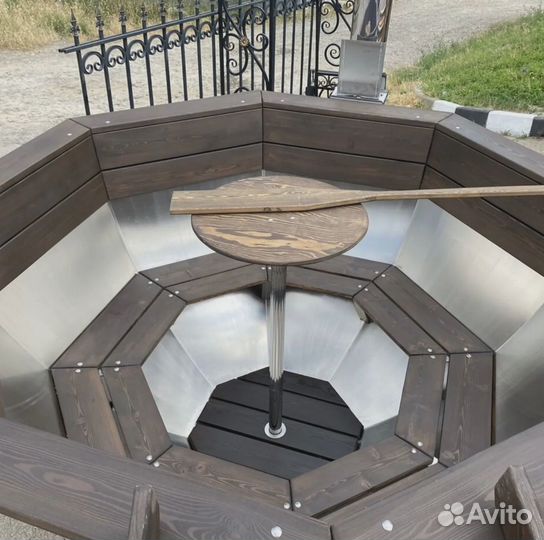 Банный чан с термокрышкой