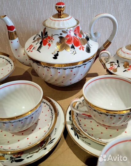 Чайный сервиз лфз СССР 21 предмет