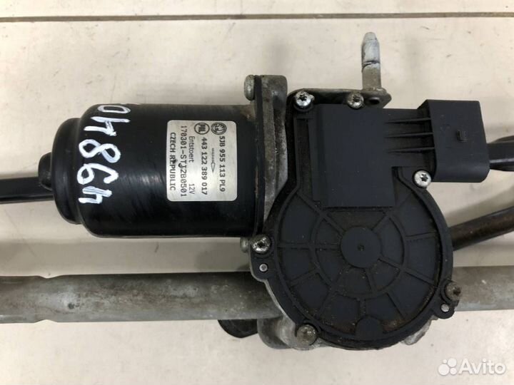 Трапеция стеклоочистителей Skoda Rapid 2012-2020