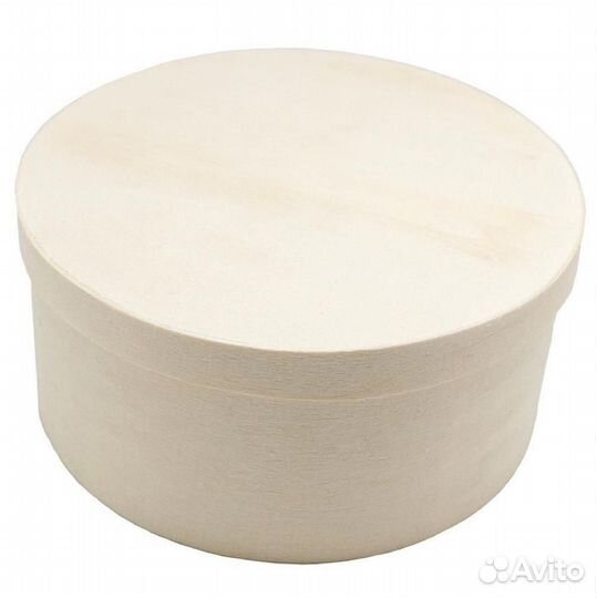 Коробка круглая с крышкой из дерева