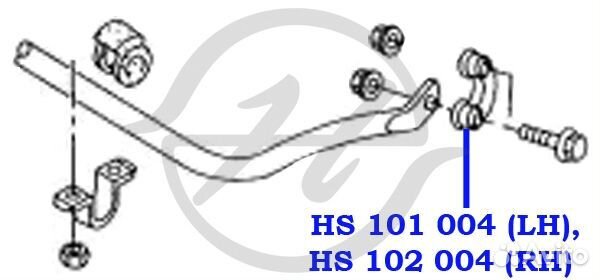 Тяга стабилизатора передней подвески, правая