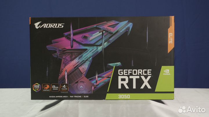 Видеокарта nvidia GeForce RTX 3050 Aorus Elite