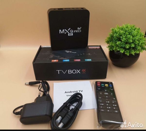 Андроид тв приставка wifi 4g 128gb