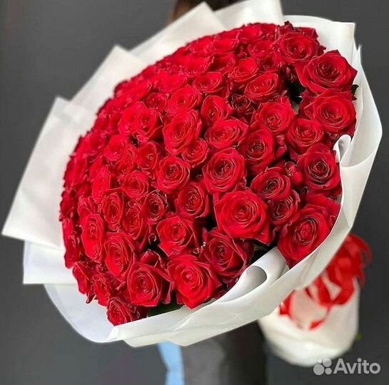 Букет роз 101 роза 51 роза
