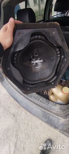 Сабвуфер sony xplod 1350w+усилитель