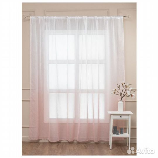 Штора тюлевая на шт.ленте amore MIO лен 300х260см