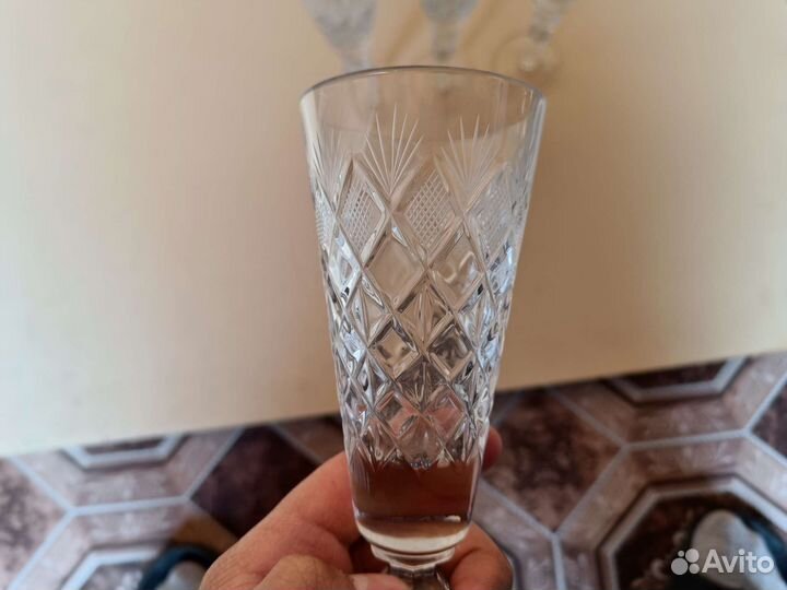 Хрустальные бокалы СССР