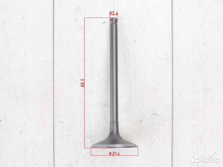 Клапана комплект ZS 172FMM (впуск+выпуск)