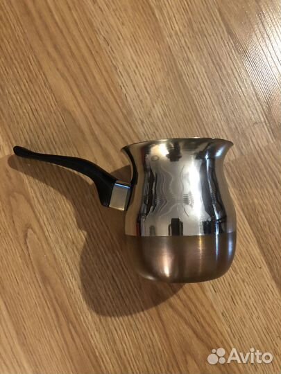 Турка для кофе нержавейка с медным дном