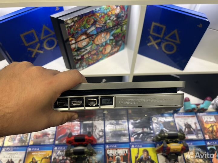 Sony PS4 slim + игры