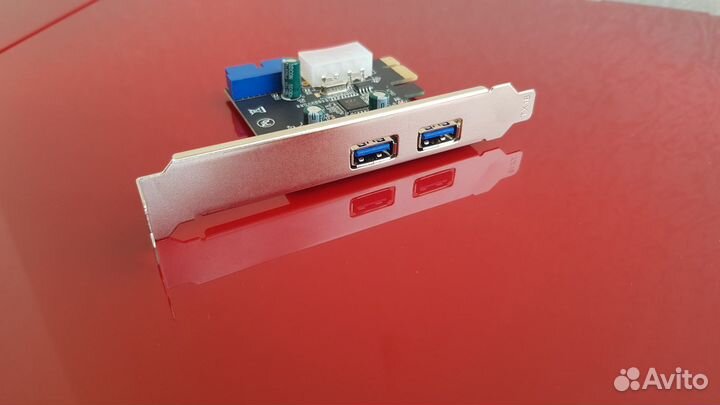 Внутренний Pci-e USB3 с внешним разъемом на корпус