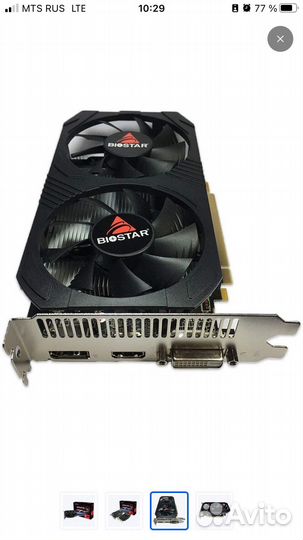 Biostar Видеокарта Radeon RX 560 4 гб